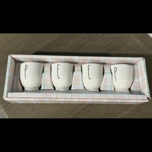 Rae Dunn Easter PEEP Egg Cups New In Box